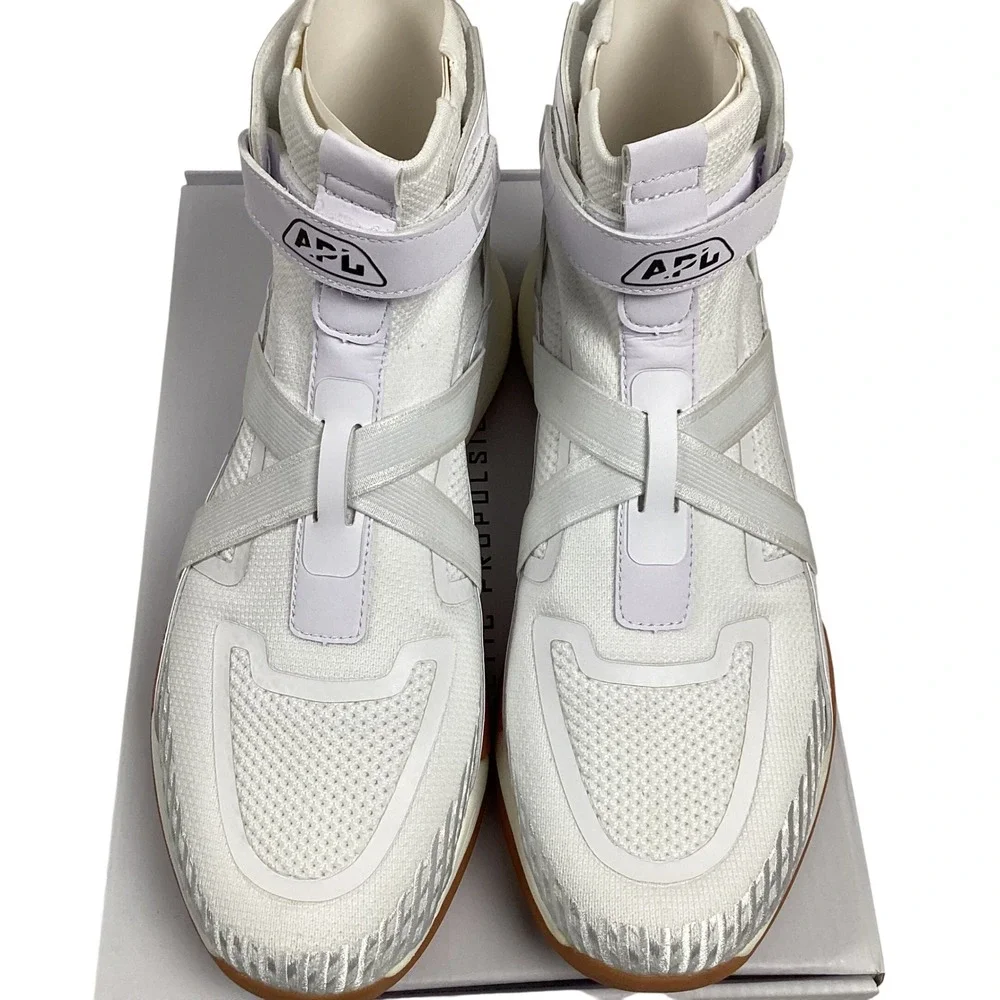 APL Super Future Sneakers Men's 9.5 /‎ Women's 11 White Black Gum High Top Shoes